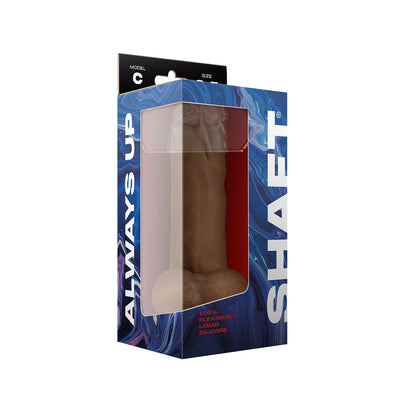 Shaft - Model C 8.5 Inch Liquid Silicone Dong With Balls - Oak