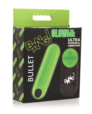 Glow in the Dark Bullet With Remote - Green