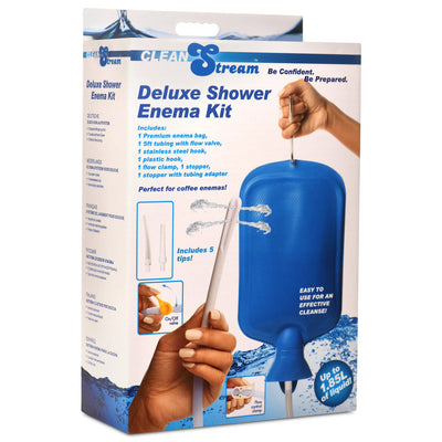 Deluxe Shower Enema Kit - Blue