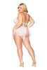 Babydoll and G-String - Queen Size - White