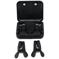 Merci - Vibro Grippers - Wireless Vibrating Nipple Clamps With Rechargeable Case - Black