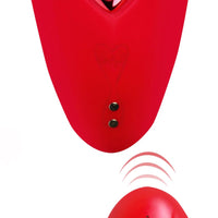 Love Connection Silicone Panty Vibe With Remote Control - Red