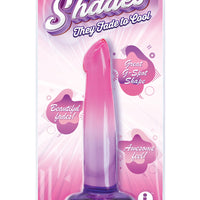 Shades, 6.25" G-Spot Jelly Tpr Gradient Dong - Pink and Purple