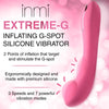 Extreme-G Inflating G-Spot Silicone Vibrator -  Pink