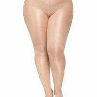 Suki Plus Sheer Tights - Queen - Nude