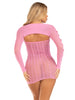 2 Pc Sweerheart Striped Tube Dress - One Size - Pink