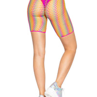 Ombre Rainbow Biker Shorts - One Size - Rainbow