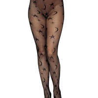Celestial Net Tights - One Size - Black