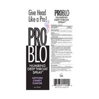 Pro Blo Throat Numbing Spray 1oz - Cotton Candy