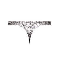 S’naked - Criss Cross Thong - Large/x-Large - Silver/black