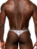 S’naked - Criss Cross Thong - Large/x-Large - Silver/black