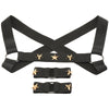 Star Boy Male Chest Harness With Arm Bands -  Large/xlarge - Black