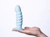 Paris Silicone Ribbed Dong - Blue
