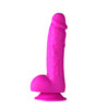 Josi Silicone Realistic Suction Cup Dong - Dark  Purple