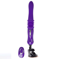 Monroe USB Rechargeable Silicone Thrusting  Portable Love Machine - Purple