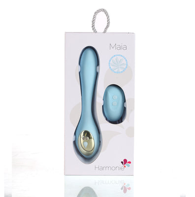 Harmonie Rechargeable Remote Silicone Bendable  Vibrator -Teal