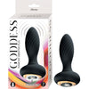 Goddess Diamond Vibrating Plug - Black