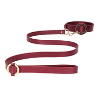 Ouch Halo - Collar With Leash - Burgundy