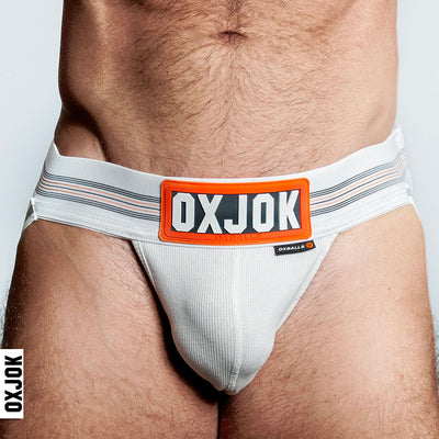 Slingjock Upthrust Slider-Strap Jock White Snow - Large