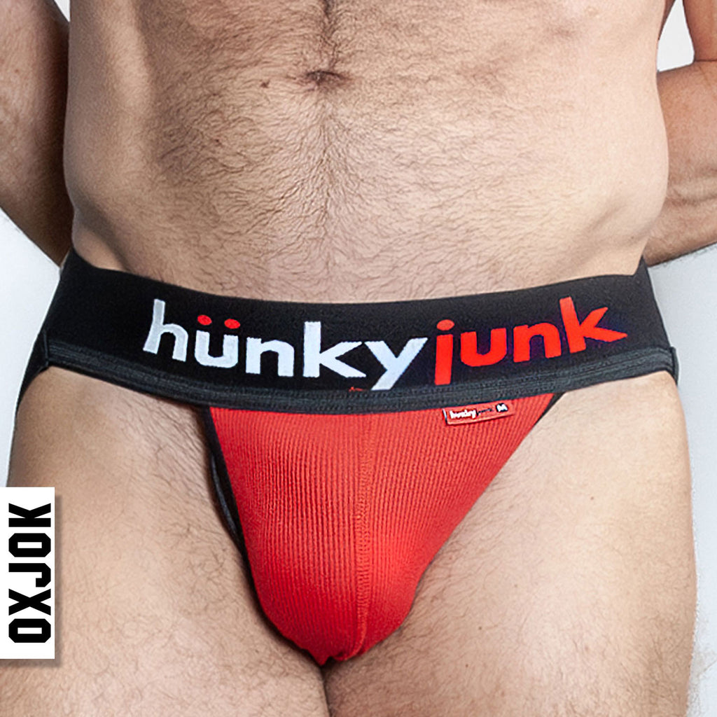 Hunker Comfy-Pouch Slider-Strap  Jock Red Hot Xl