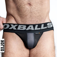 Airmesh Upthrust Slider-Strap Jock Tar Black Small