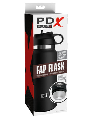 Fap Flask - Thrill Seeker - Black Bottle - Frosted