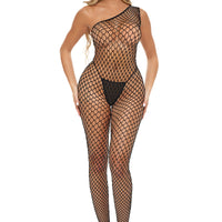 Let's Link Bodystocking - One Size - Black