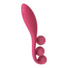 Tri Ball 1 Lay on Vibrator - Red
