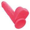 Rechargeable Rumbling and Thrusting Silicone Studs - Pink