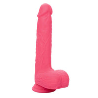 Rechargeable Rumbling and Thrusting Silicone Studs - Pink