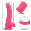 Neon Silicone Studs 6 Inch - Pink
