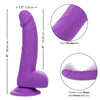 Neon Silicone Studs 6 Inch - Purple