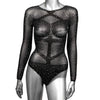 Radiance Long Sleeve Body Suit - Queen - Black