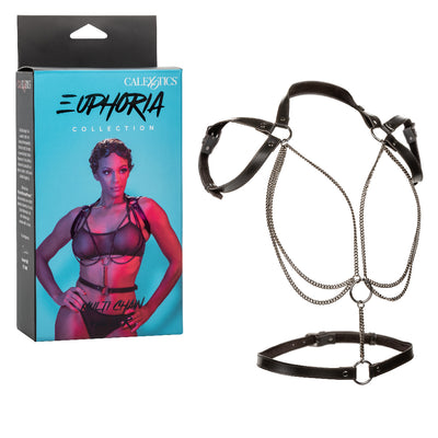 Euphoria Collection Multi Chain Halter - Black