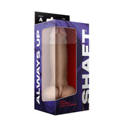 Shaft - Model a 9.5 Inch Liquid Silicone Dong With Balls - Pine