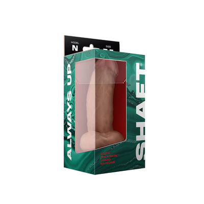 Shaft - Model N 7.5 Inch Liquid Silicone Dong With Balls - Pine