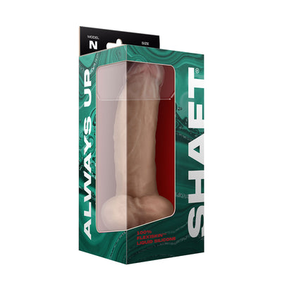 Shaft - Model N 9.5 Inch Liquid Silicone Dong With Balls - Pine