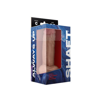 Shaft - Model C 7.5 Inch Liquid Silicone Dong With Balls - Pine