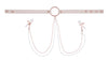 Peaches ‘N Creame Collar With Nipple Clamps - Pink