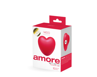 Amore Rechargeable Pleasure Vibe - Red