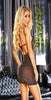 Vip Mini Dress - One Size - Black Metallic