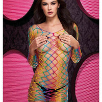 Fencenet Rainbow Mini Dress - One Size