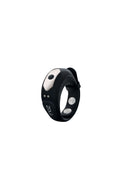 Zolo Fit Rite Vibrate Cock Ring With Snaps - Black