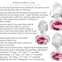 Pink Gem Glass Plug Set - Pink