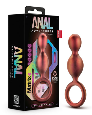 Anal Adventures Matrix - Duo Loop Plug - Copper