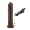 Dr. Skin - Dr. Throb - 9.5 Inch Vibrating  Realistic Cock With Suction Cup - Chocolate