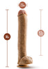 Dr. Skin - Dr. Michael - 14 Inch Dildo With Balls  Tan