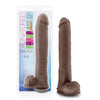 Au Naturel - Daddy - 14 Inch Sensa Feel Dual  Density Dildo - Chocolate