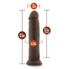 Dr. Skin Plus - 9 Inch Posable Thick Dildo -  Chocolate