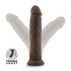 Dr. Skin Plus - 9 Inch Posable Thick Dildo -  Chocolate